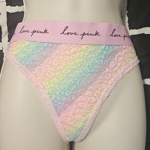 PINK Victoria's Secret Pastel Lace Panties